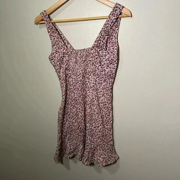 Zara ditsy floral linen blend dress XS - Picture 5 of 6